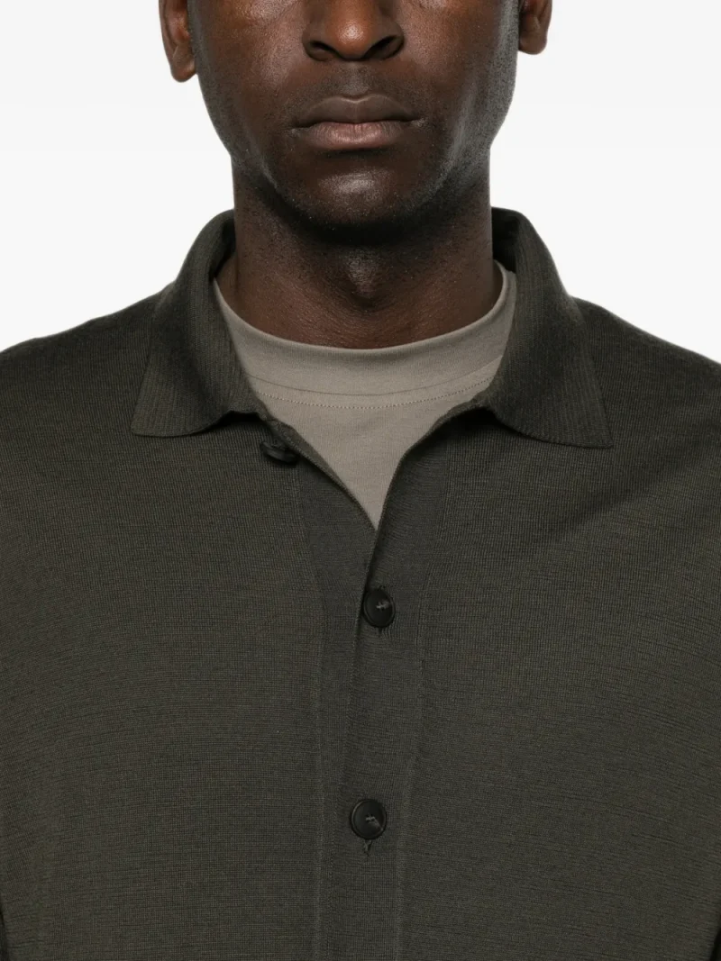 Cardigan Gran Sasso Button-up gri - imagine 5