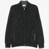 Cardigan Gran Sasso Zip-up Wool gri