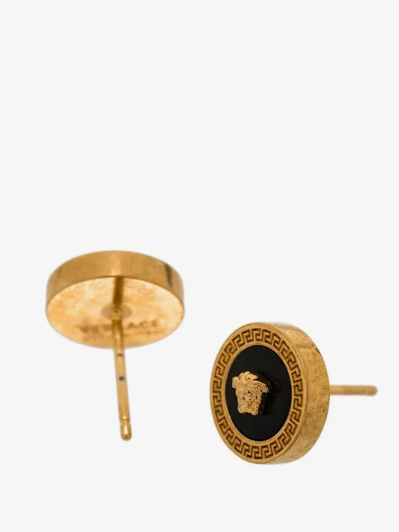 Alternative view of Cercei Versace Medusa Enamel Stud auriu