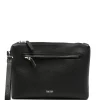 Clutch Tom Ford Grained Leather Wrist-Strap negru