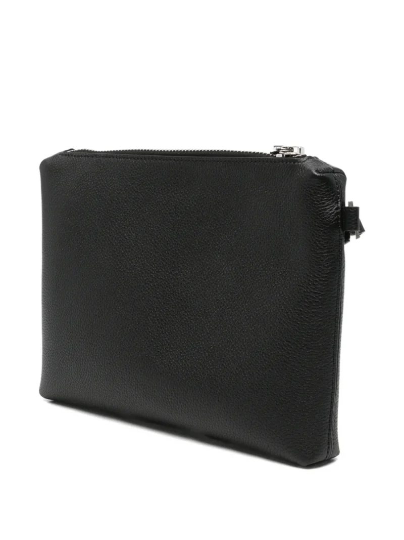 Alternative view of Clutch Tom Ford Grained Leather Wrist-Strap negru
