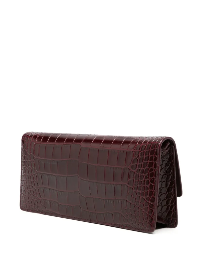 Alternative view of Clutch Tom Ford Lost Cherry Crocodile-Effect visiniu