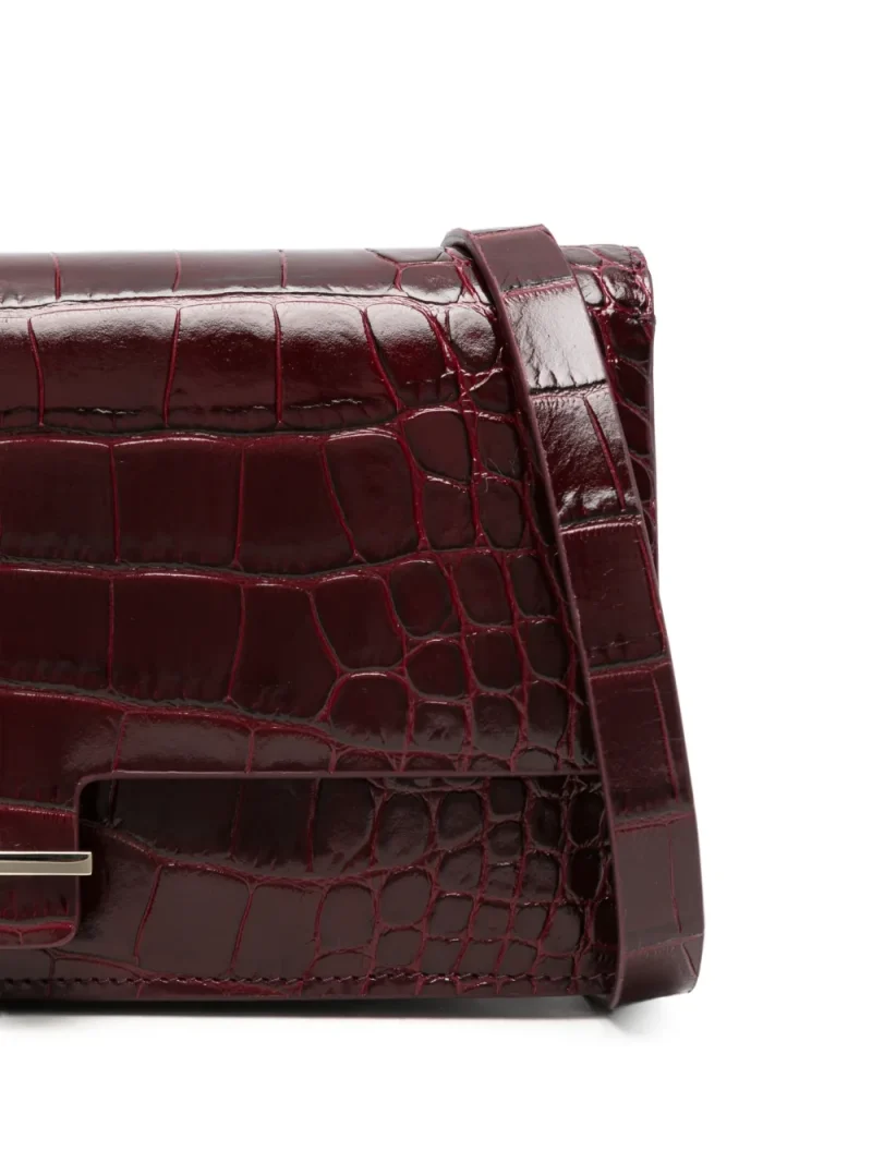 Clutch Tom Ford Lost Cherry Crocodile-Effect visiniu - imagine 4
