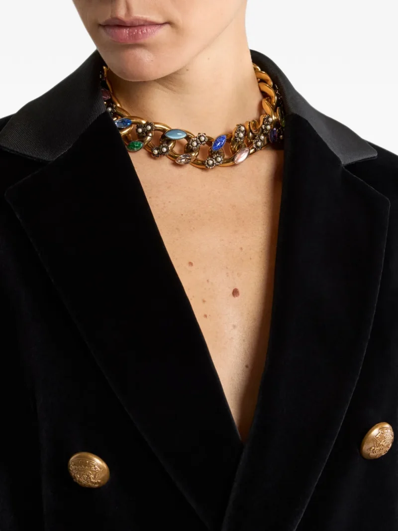 Alternative view of Colier ETRO Chain With Appliques multicolor