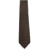 Cravata Tom Ford Geometric-Pattern Silk maro