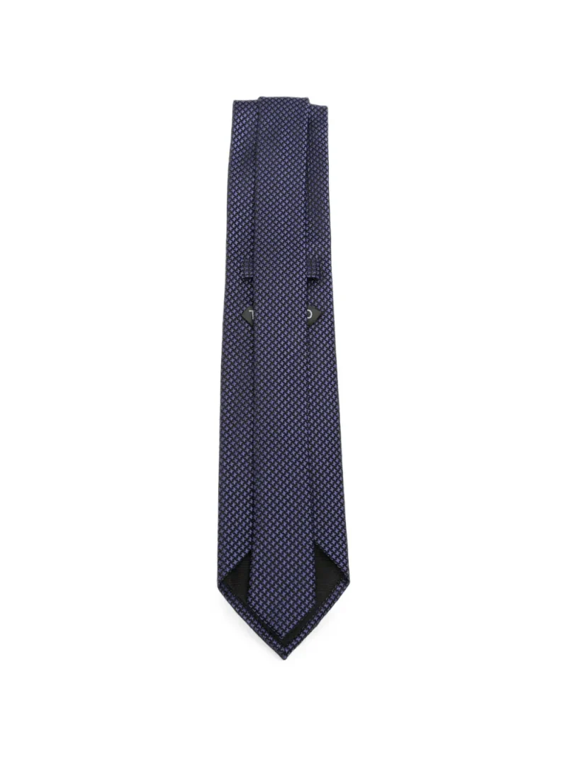 Alternative view of Cravata Tom Ford Micro-Houndstooth Silk mov
