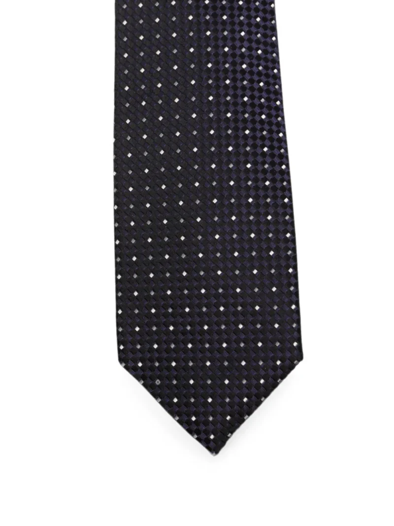 Cravata Tom Ford Pointed-Tip Tie mov - imagine 3