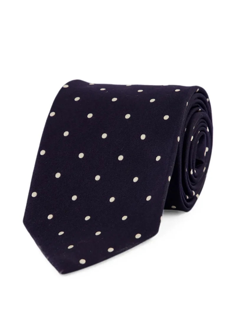 Alternative view of Cravata Tom Ford Polka-Dot Silk bleumarin