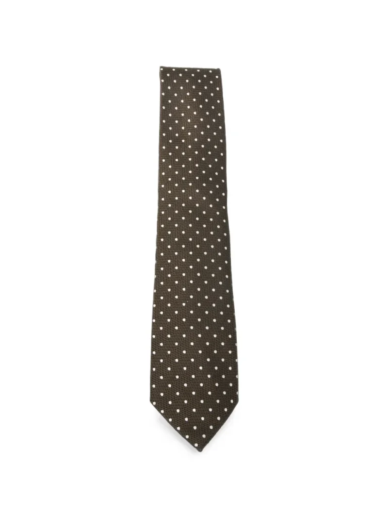 Cravata Tom Ford Polka-Dot Silk maro