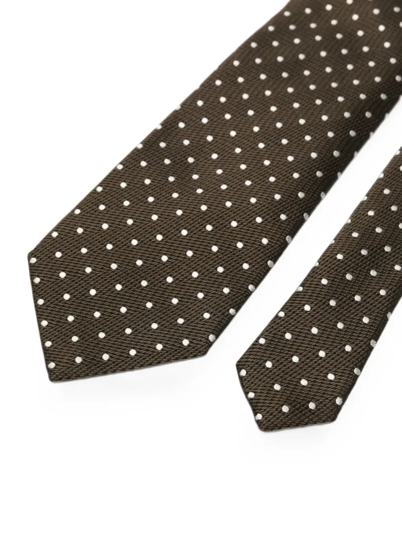 Alternative view of Cravata Tom Ford Polka-Dot Silk maro