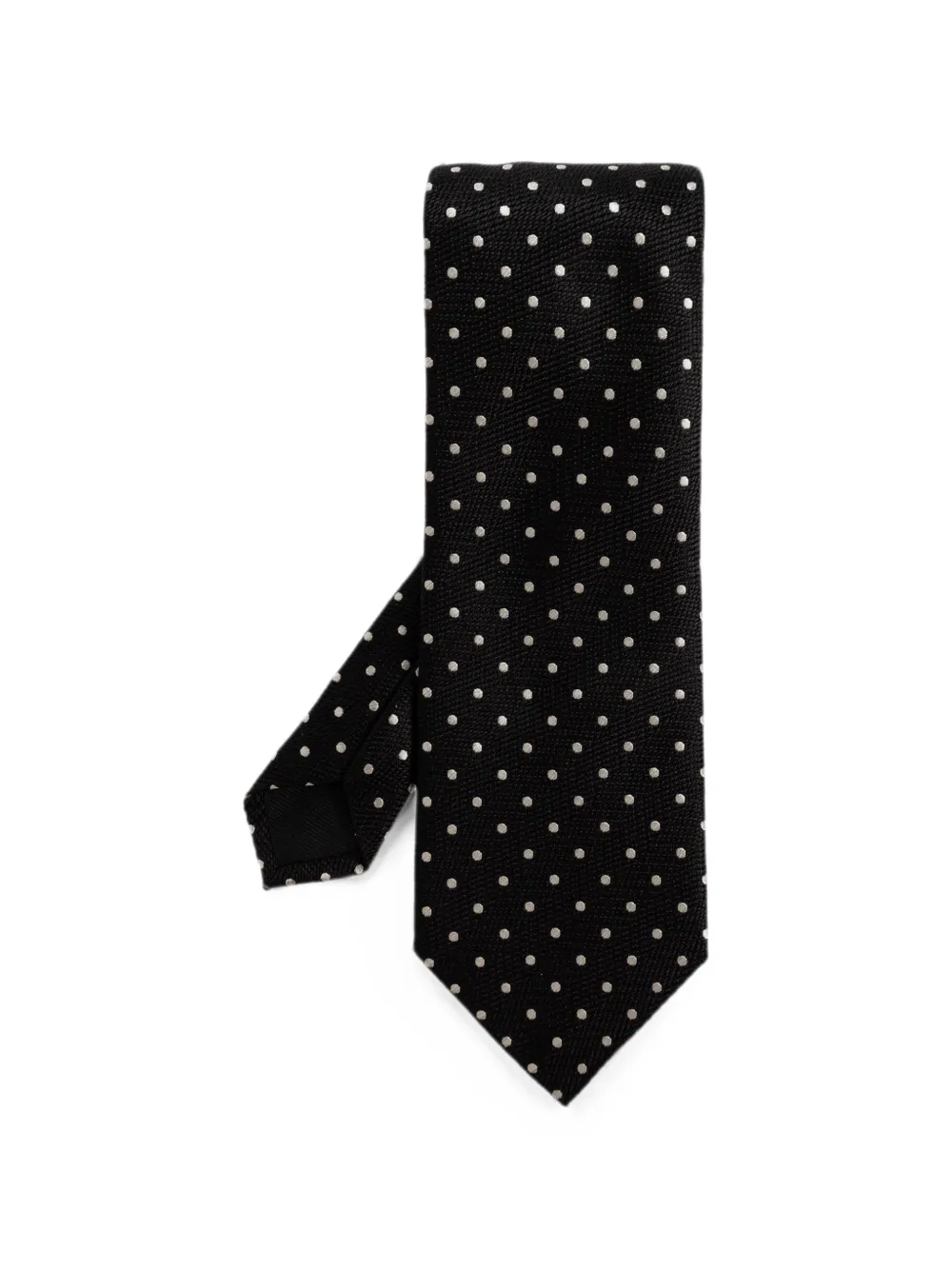 Cravata Tom Ford Polka-Dot Silk tie negru