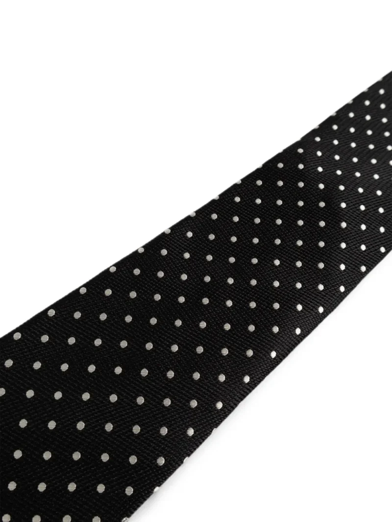 Cravata Tom Ford Polka-Dot Silk tie negru - imagine 3