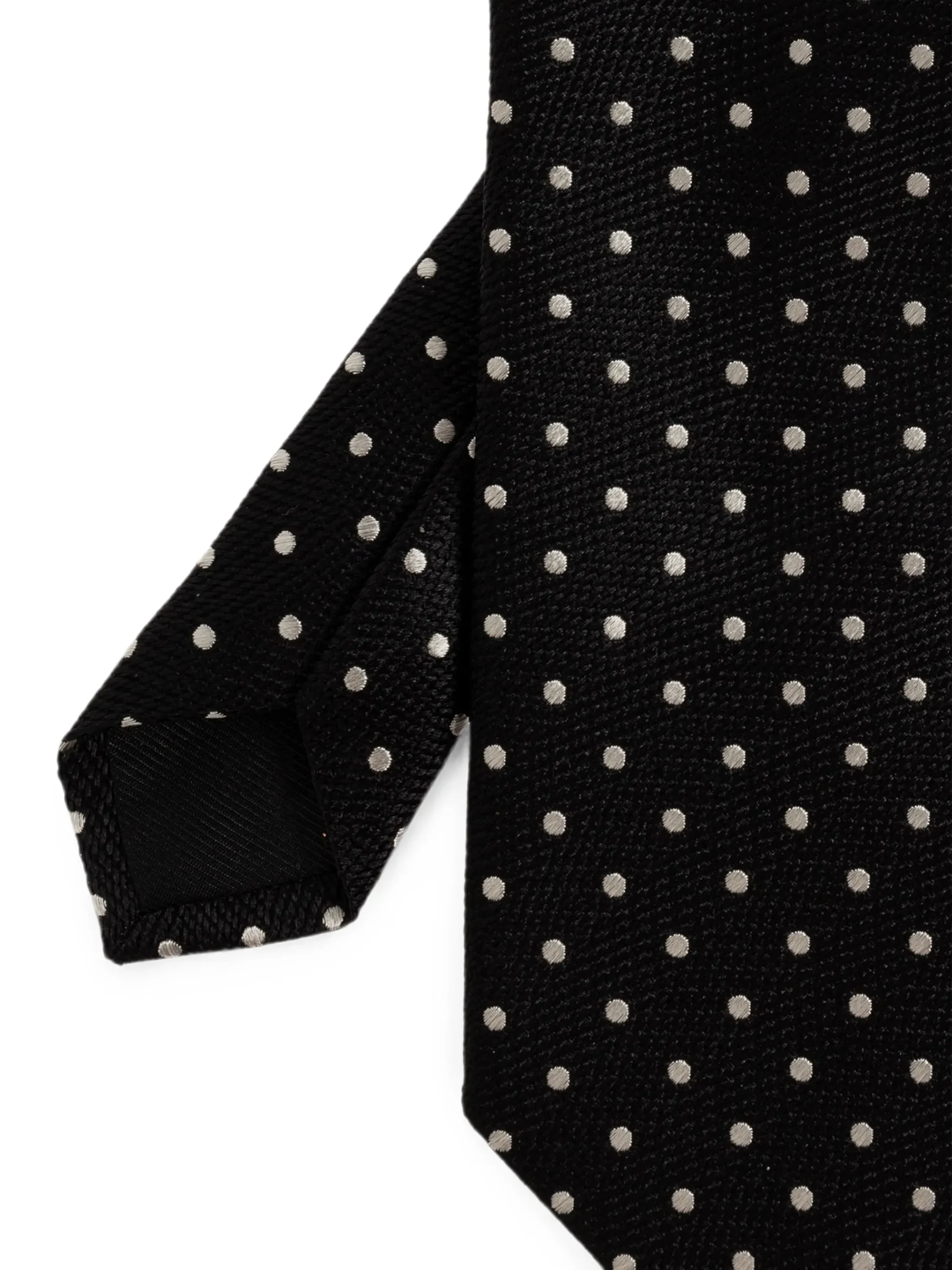 Cravata Tom Ford Polka-Dot Silk tie negru - imagine 4