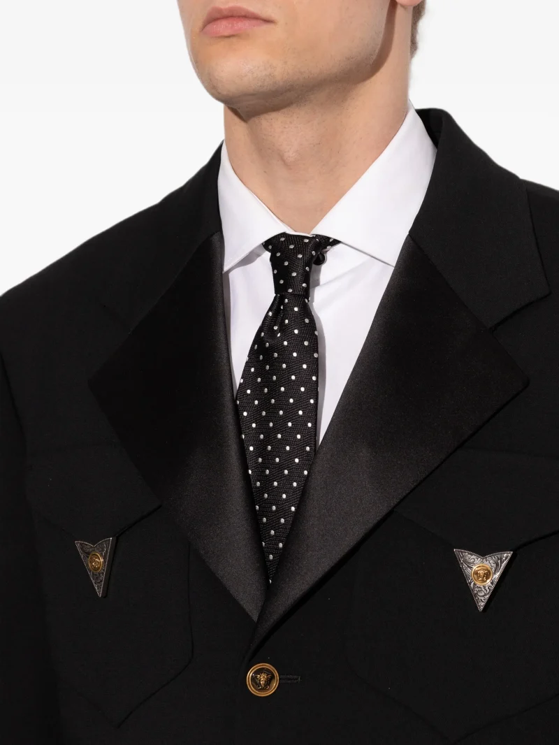 Alternative view of Cravata Tom Ford Polka-Dot Silk tie negru