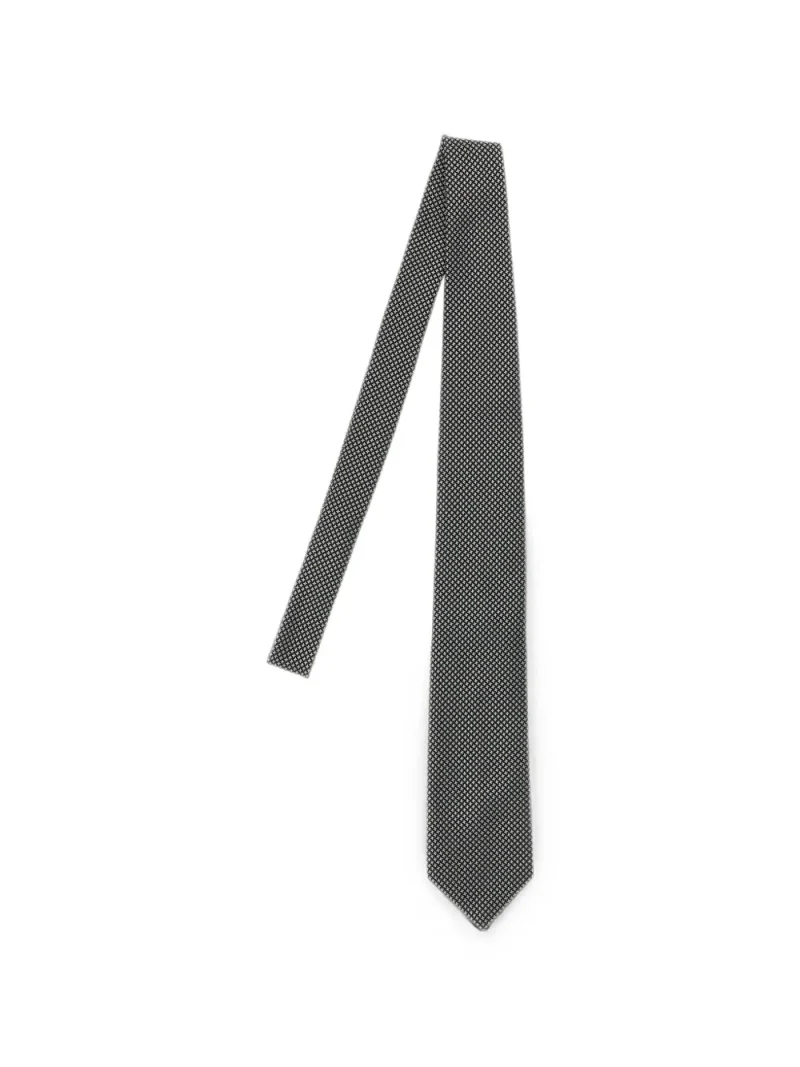 Cravata Tom Ford silk gri
