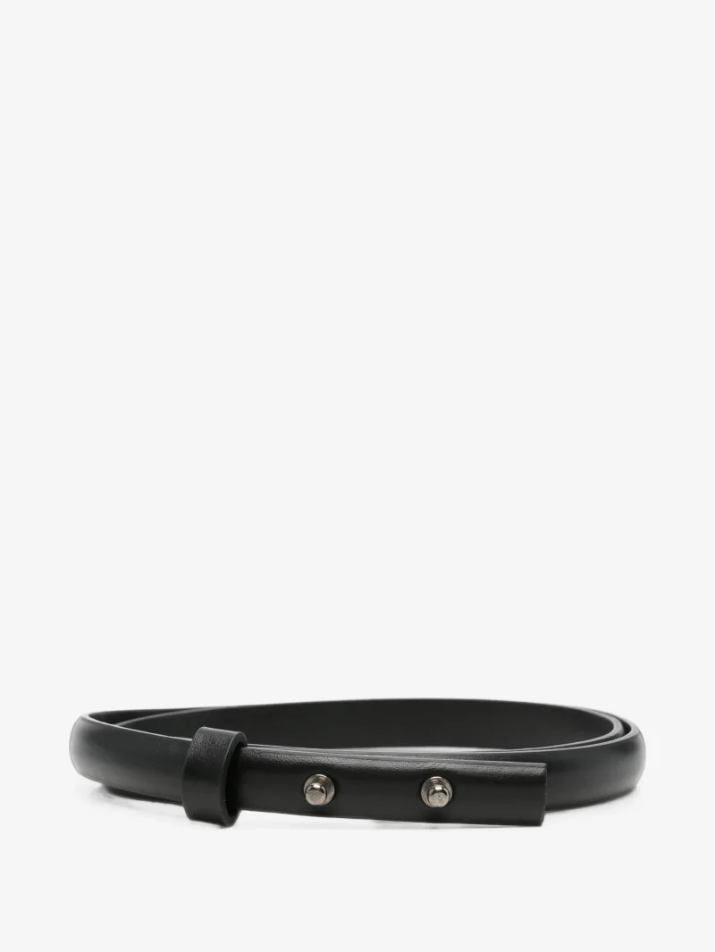 Curea Lorena Antoniazzi stud-fastening leather negru - imagine 3