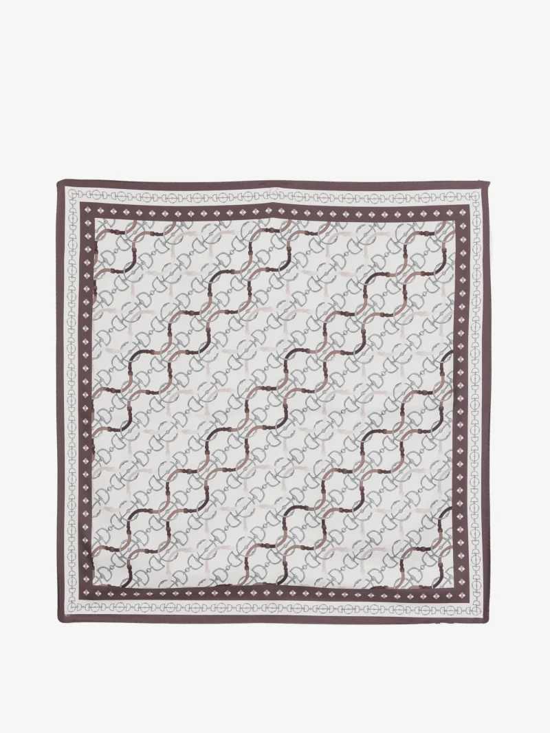 Esarfa Eleventy chain-print silk multicolor