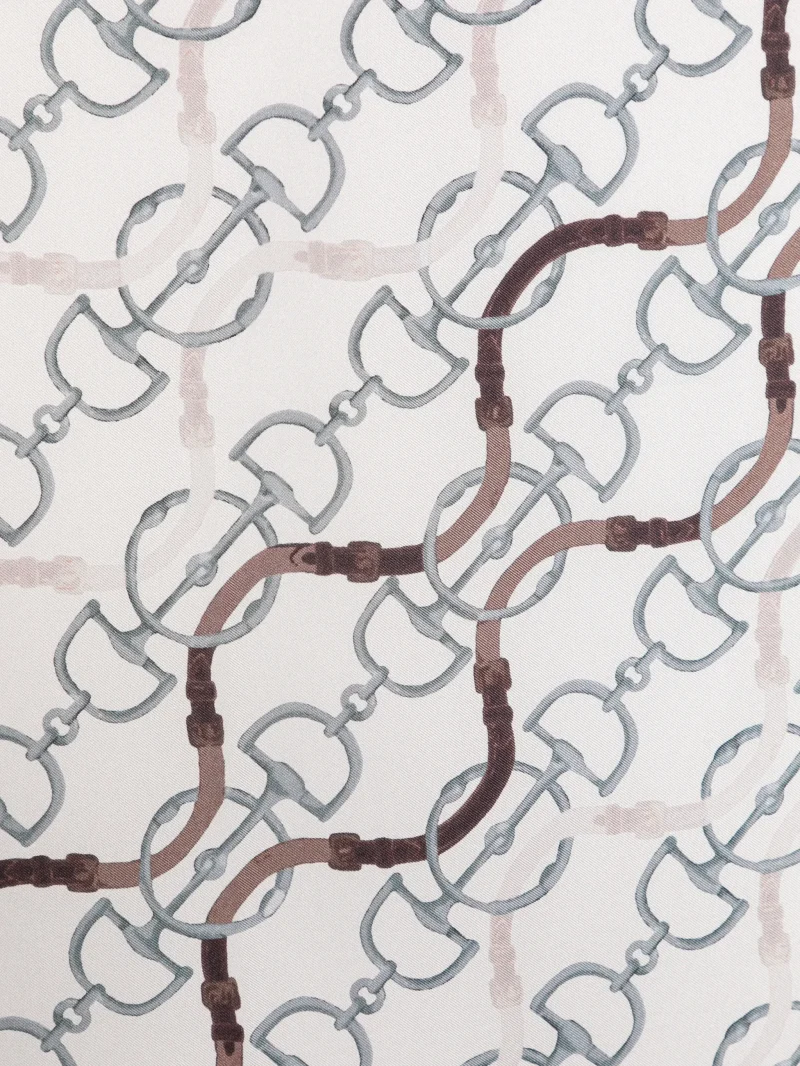 Alternative view of Esarfa Eleventy chain-print silk multicolor