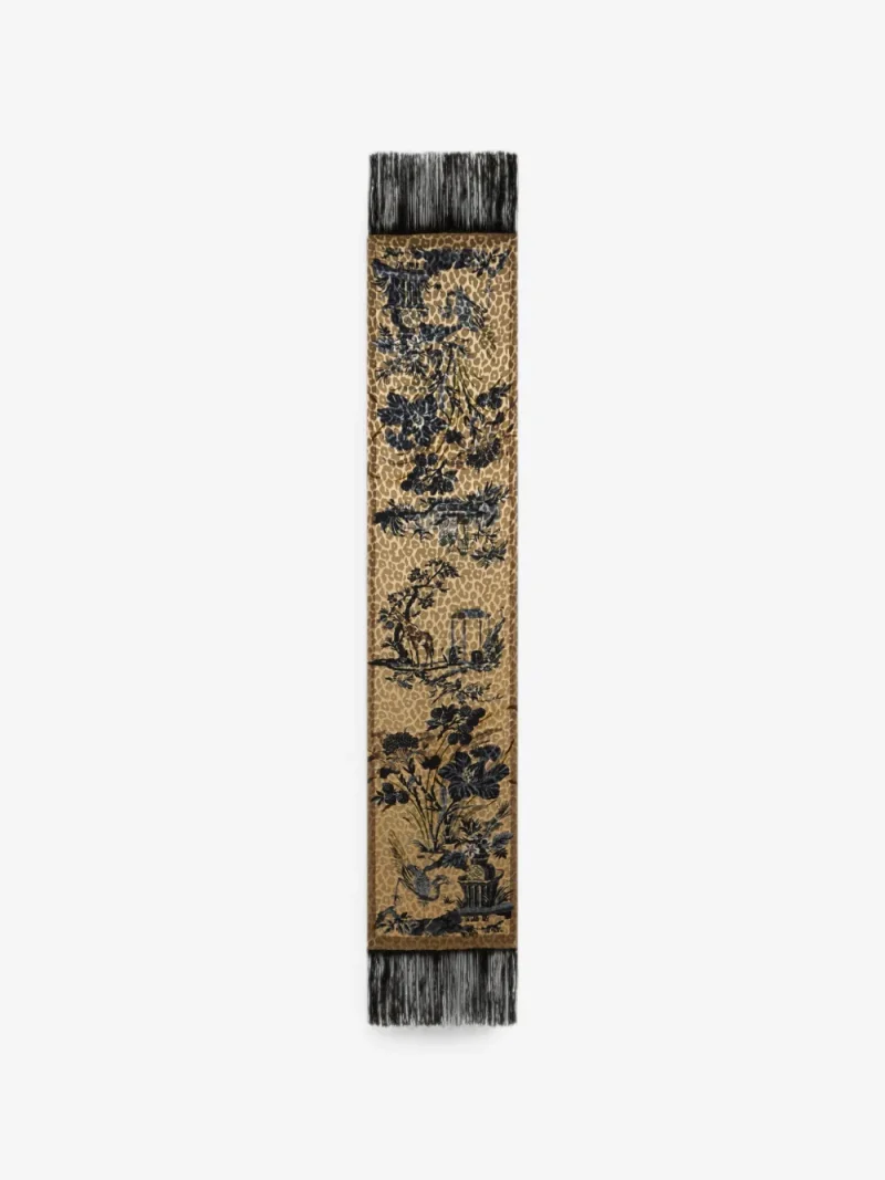 Esarfa ETRO Silk-Blend Velvet maro