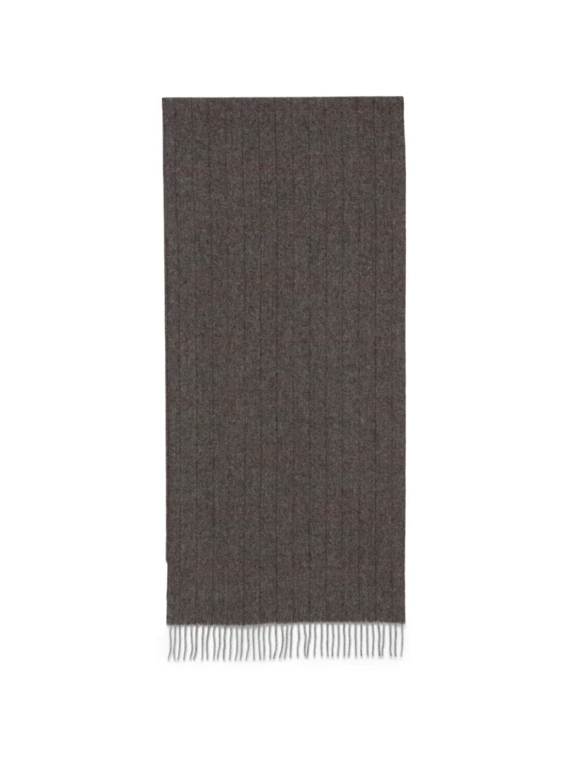 Fular Gran Sasso Check-Pattern maro