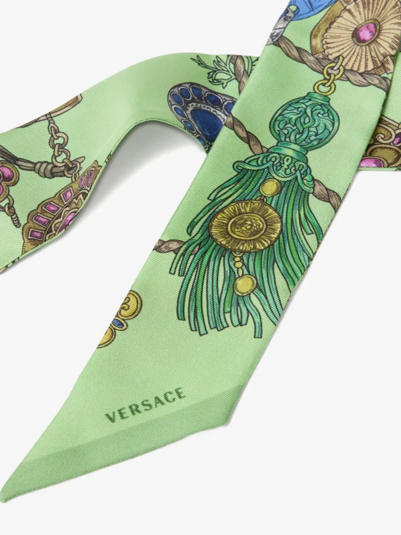 Alternative view of Esarfa Versace Jewellery-Print Silk verde
