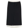 Fusta midi Rohe Boxer Layered bleumarin