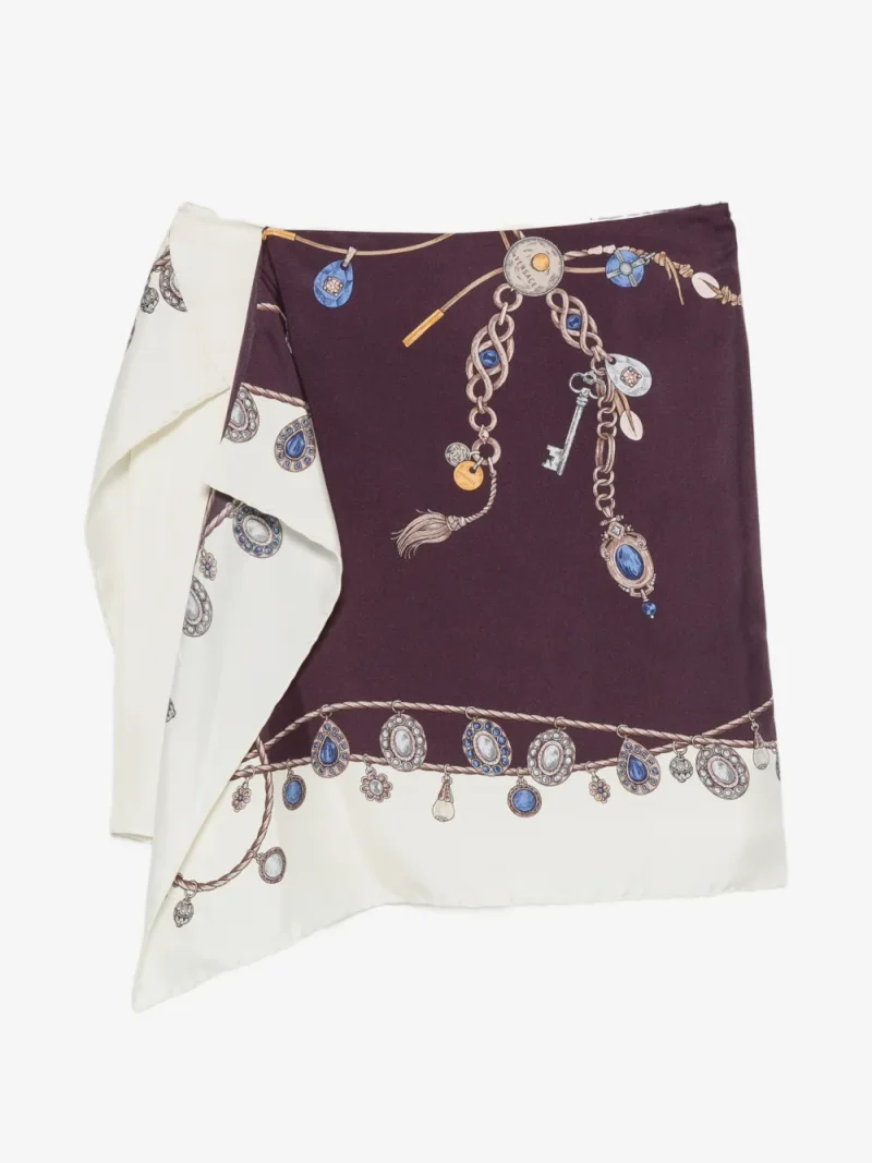 Fusta mini Versace Stolen Jewels Printed violet