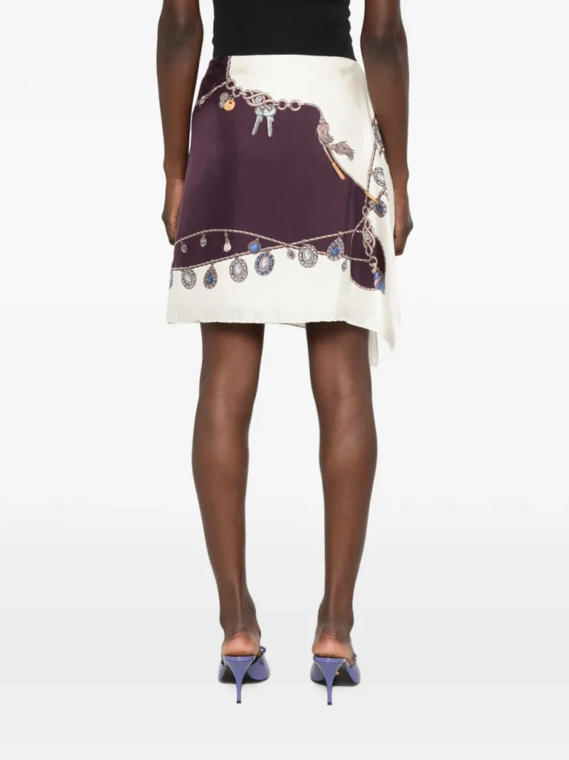 Alternative view of Fusta mini Versace Stolen Jewels Printed violet