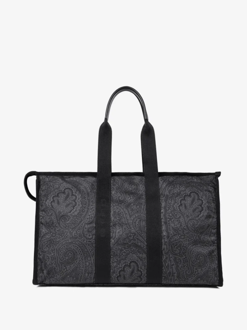 Geanta ETRO Large Arnica Paisley-Print Travel gri