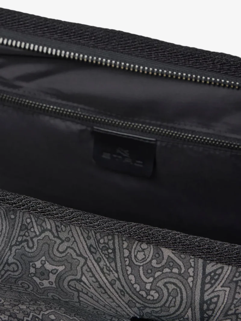 Geanta ETRO Large Arnica Paisley-Print Travel gri - imagine 5