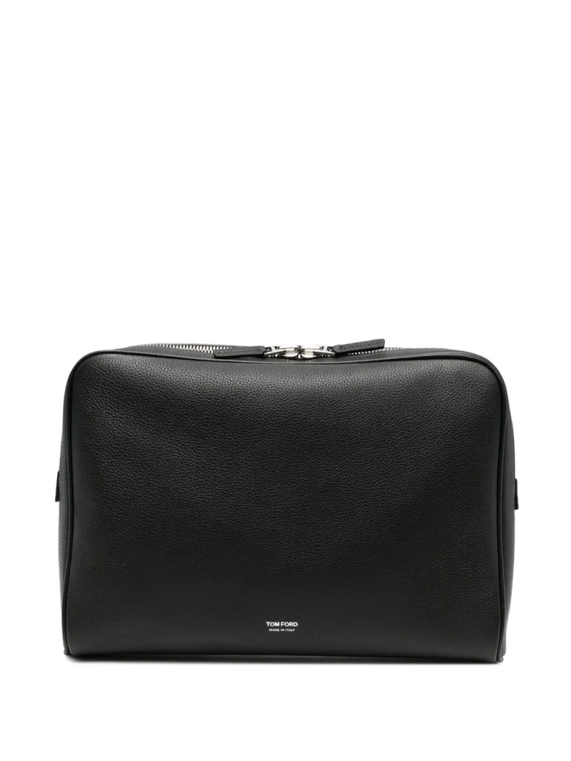 Geanta laptop Tom Ford Grained Leather negru