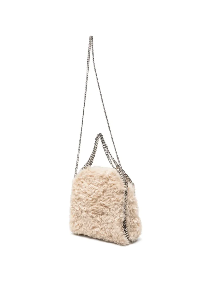 Alternative view of Geanta mini Stella McCartney Falabella Faux-Shearling bej