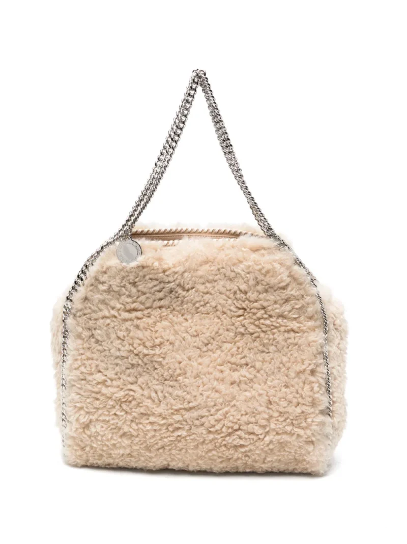 Geanta Stella McCartney Falabella Chain-Trim Tote bej