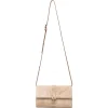 Geanta Tom Ford Kara T Twist Suede bej