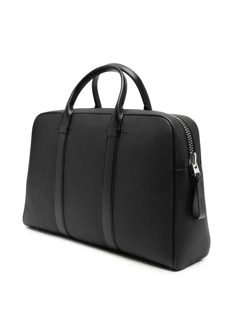 Alternative view of Geanta Tom Ford Leather Briefcase negru