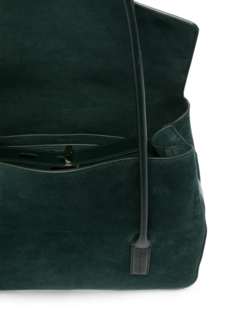 Geanta Tom Ford Suede Padlock-Detail Shoulder verde - imagine 5