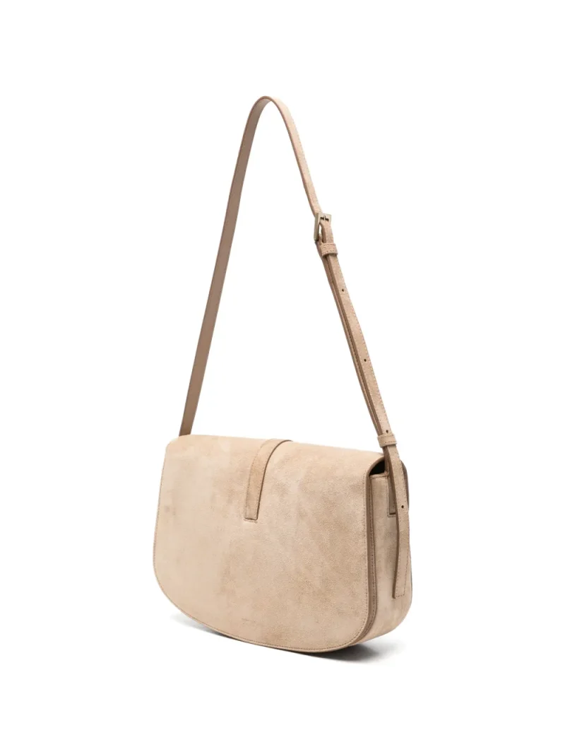 Geanta Tom Ford T-bar Suede Crossbody bej - imagine 4