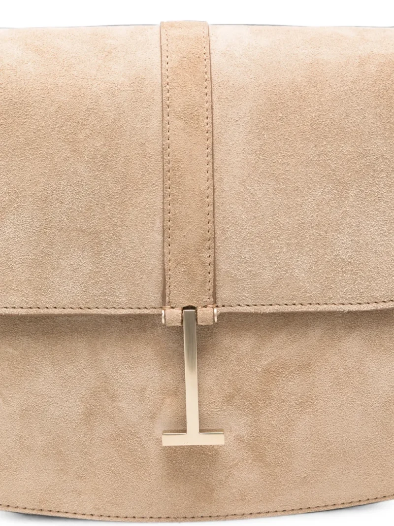 Geanta Tom Ford T-bar Suede Crossbody bej - imagine 3