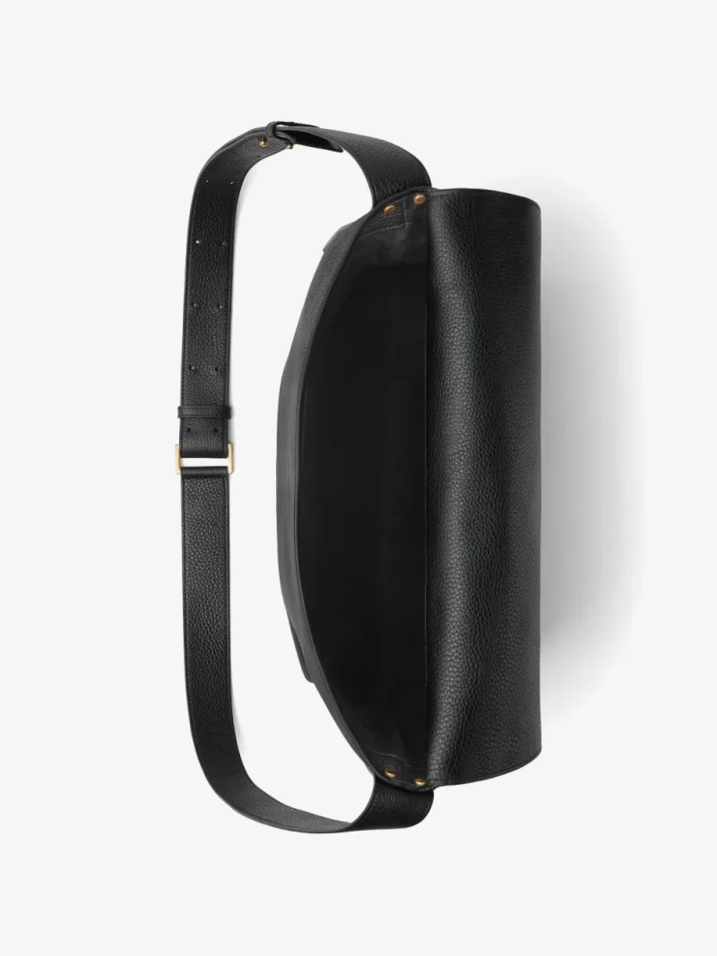 Geanta Versace Medusa Biggie Leather Messenger negru - imagine 3