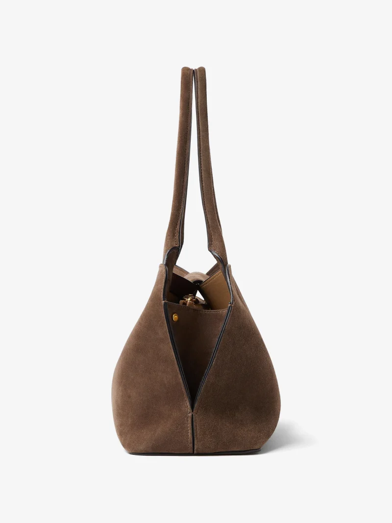 Geanta Versace Vivian Suede East/west maro - imagine 3