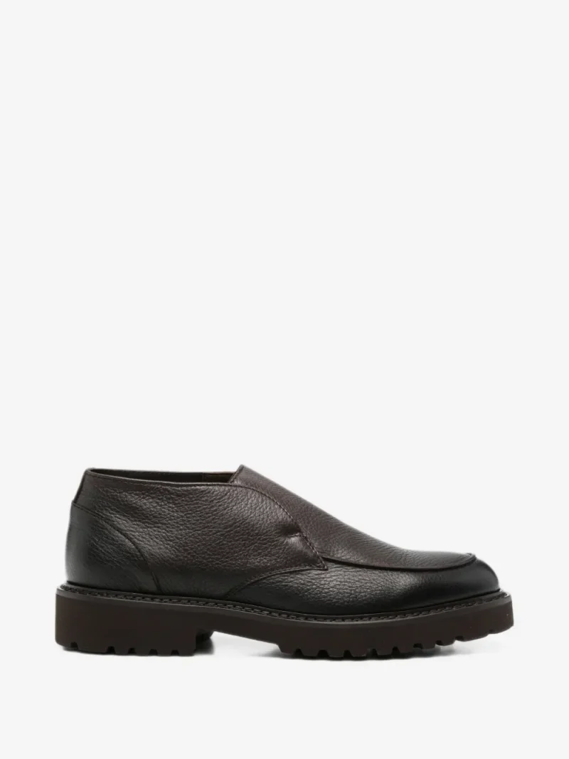 Ghete Doucal's Grained Leather maro