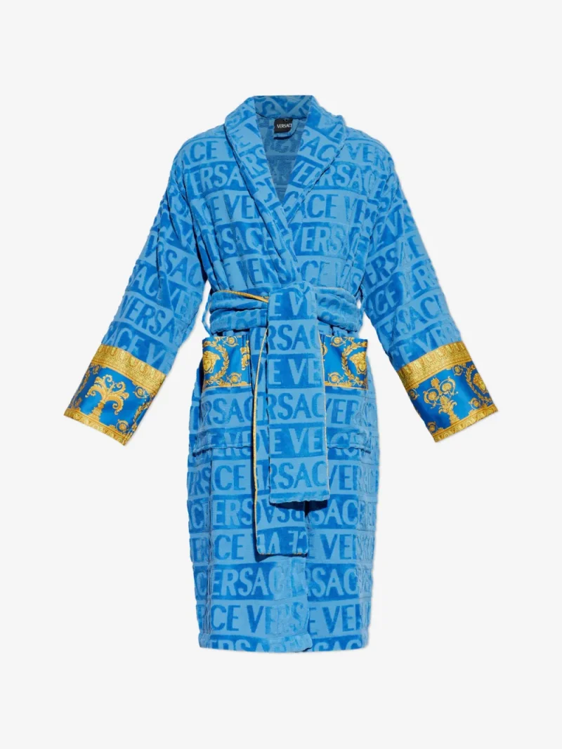 Halat de baie Versace Home I Love Baroque albastru
