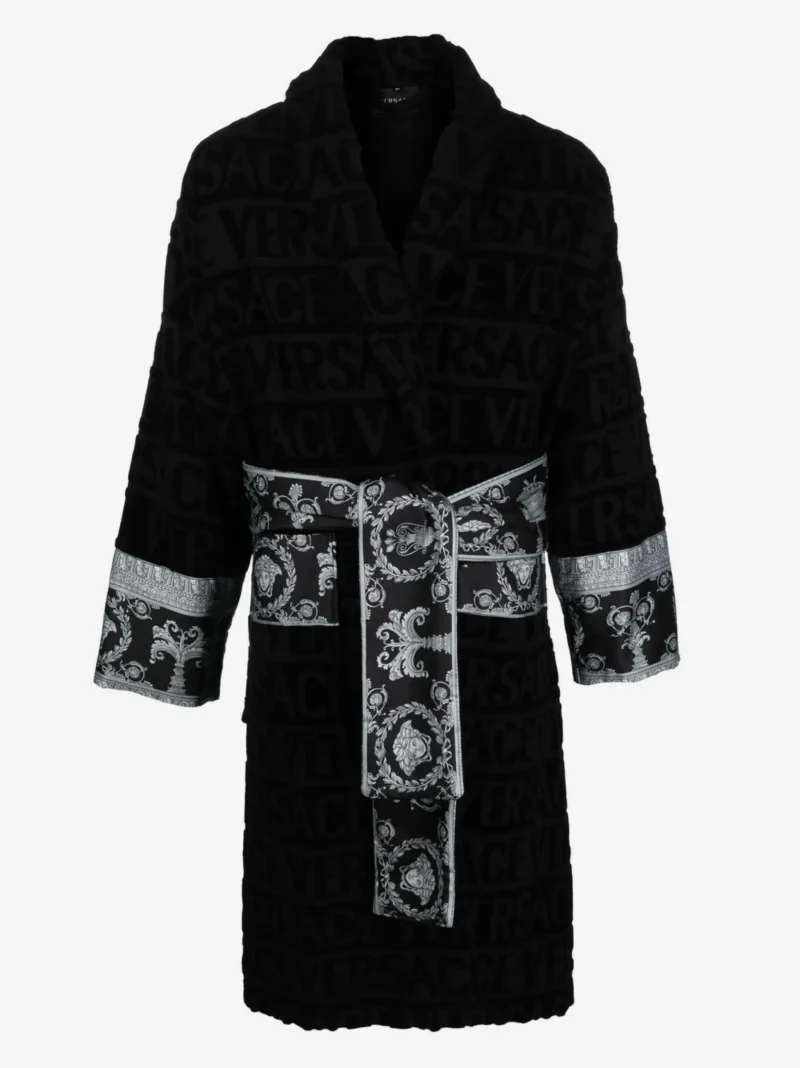 Halat de baie Versace I Love Baroque negru