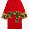 Halat de baie Versace I Love Baroque rosu