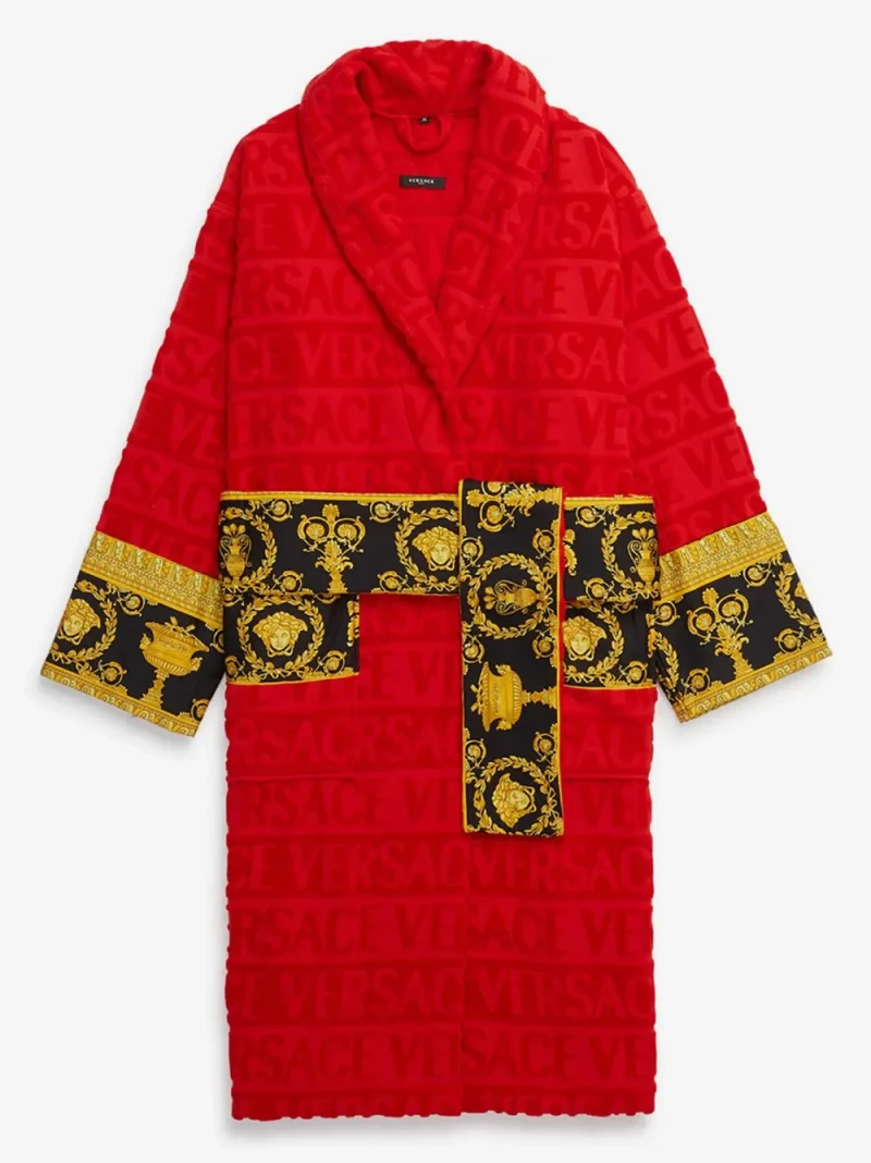 Halat de baie Versace I Love Baroque rosu