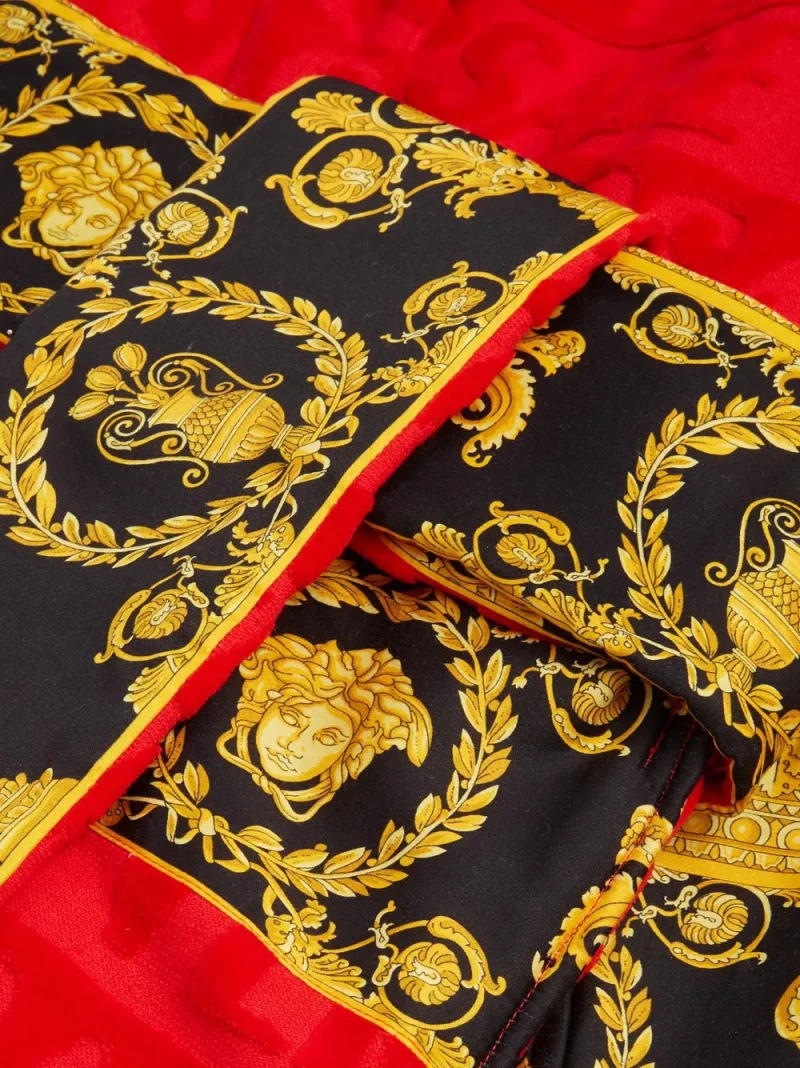 Halat de baie Versace I Love Baroque rosu - imagine 3