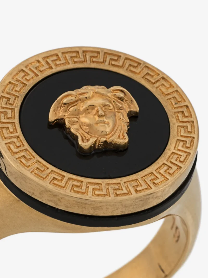 Inel Versace Medusa auriu - imagine 3