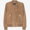 Jacheta Arma Suede Bomber maro