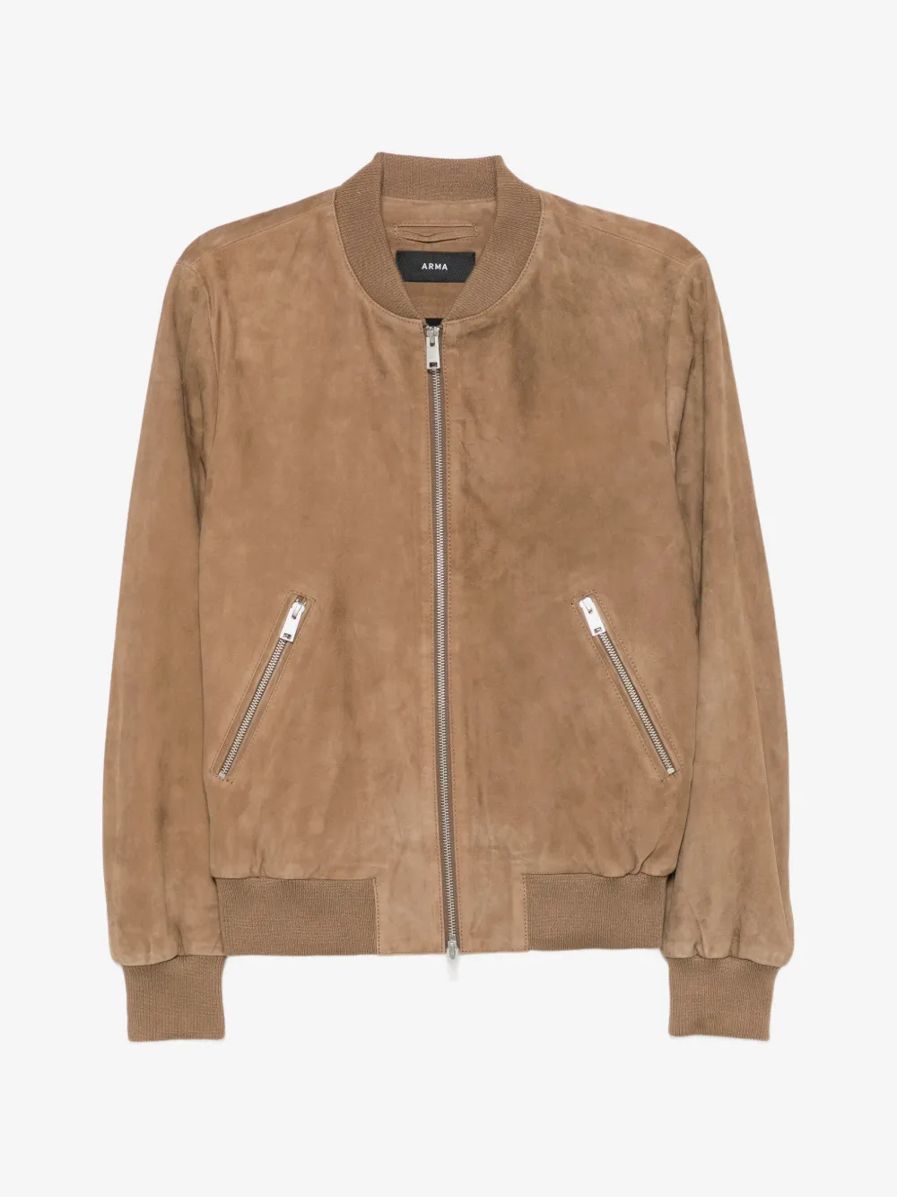 Jacheta Arma Suede Bomber maro