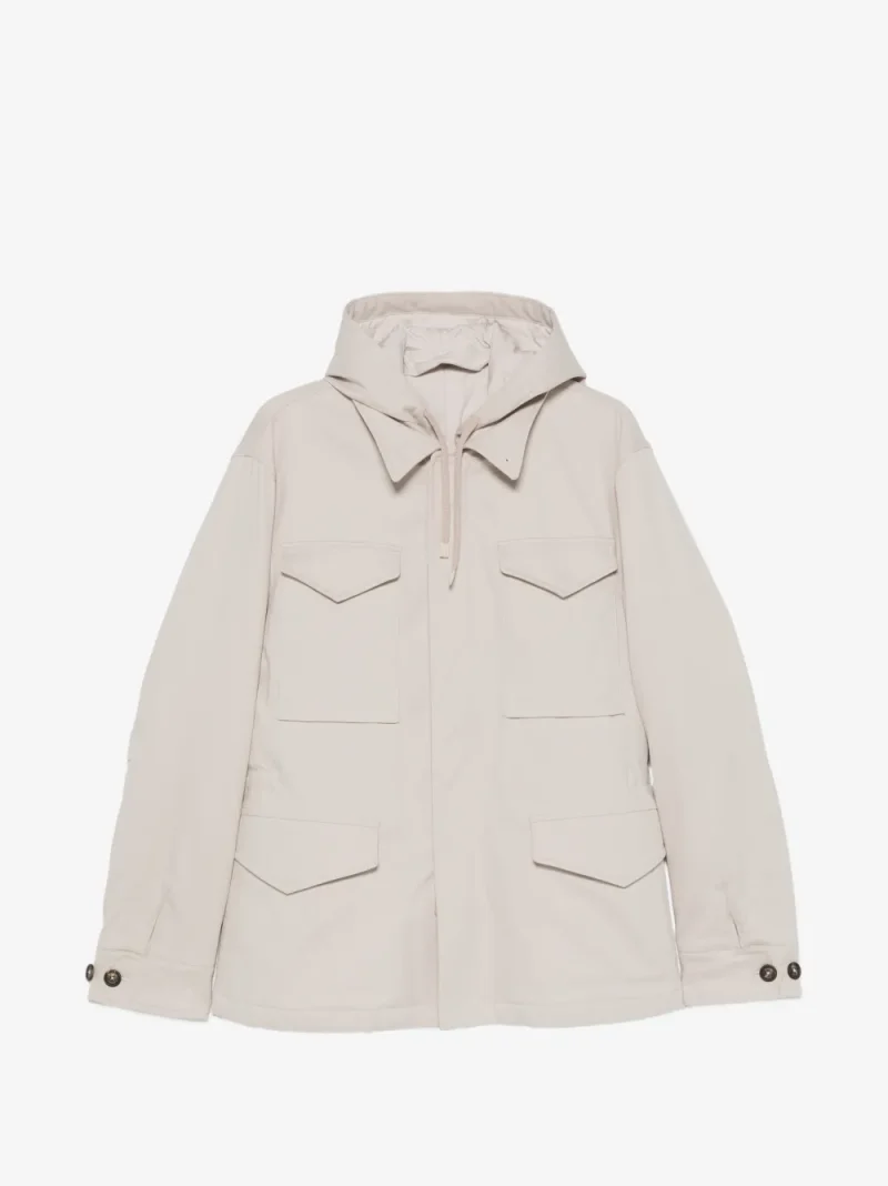 Jacheta Eleventy Hooded Multi-Pocket bej